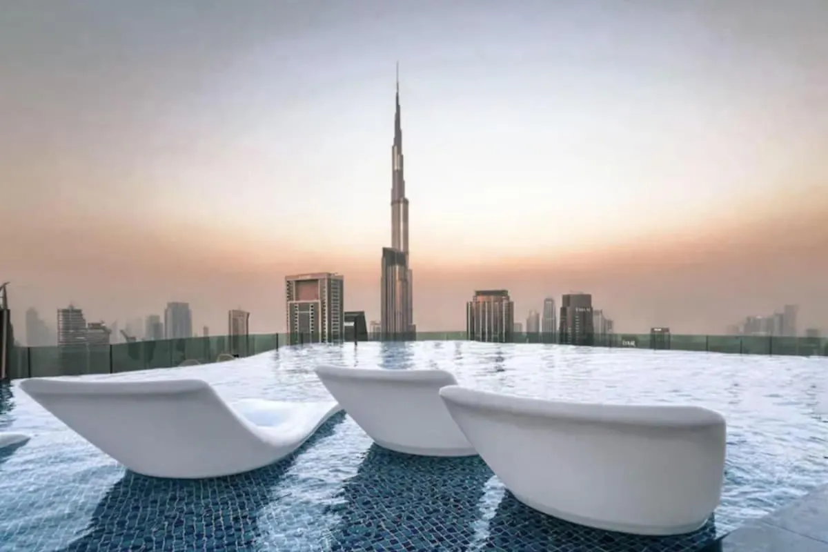 Appartamento Dive Into Luxury With Infinity Pool & Burj Khalifa Dubai